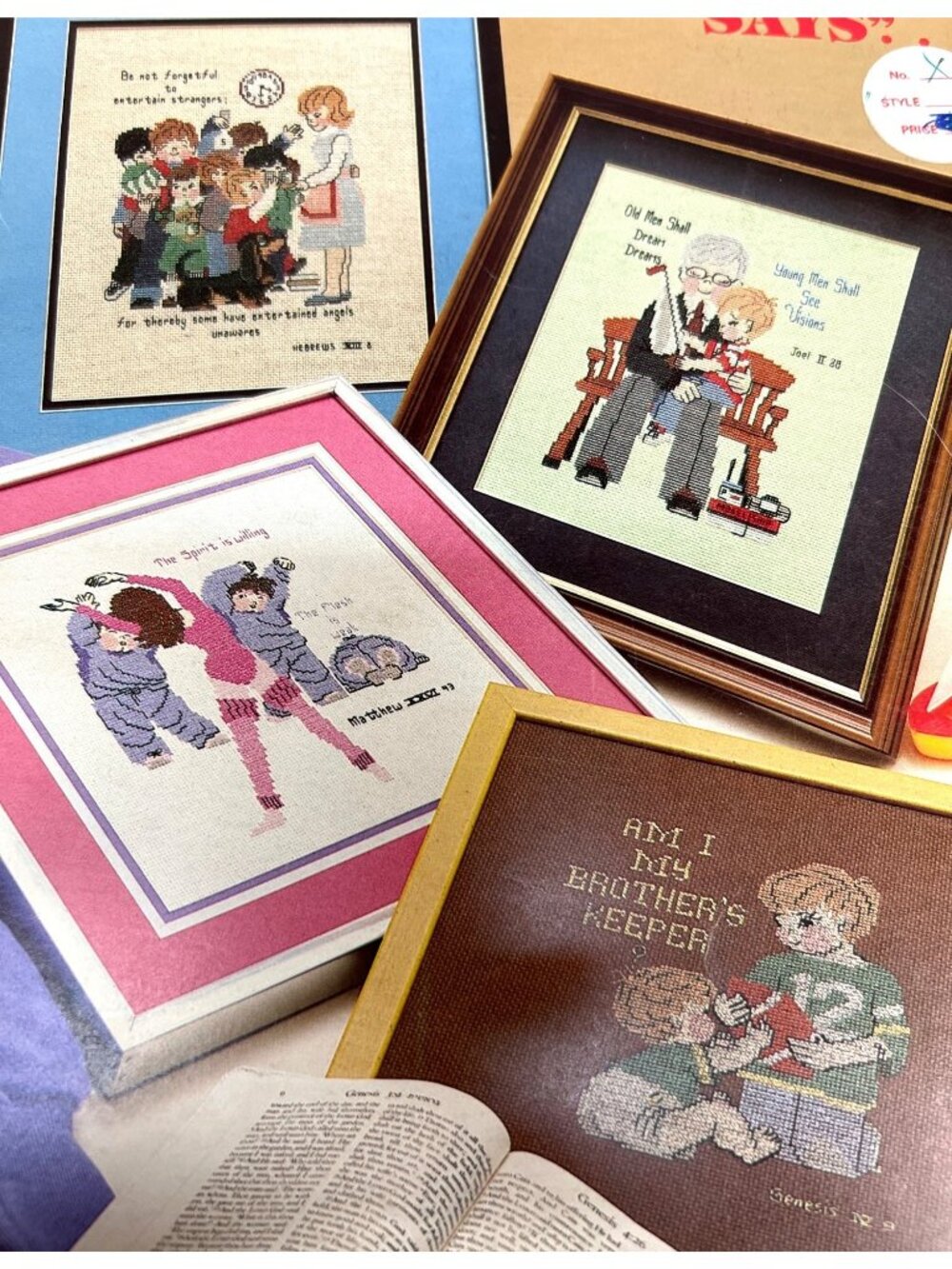 The Good Book Says Cross Stitch Patterns Booklet Biblical Themes